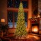 12FT Artificial Christmas Tree Prelit Hinged Design with 2536 PVC Tips
